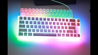 Womier K66 Keyboard ReviewGameplay All Lighting Modes [upl. by Olra]