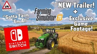 Farming Simulator 20 Exclusive Gameplay  NEW Trailer Nintendo SwitchMobiles [upl. by Lorna]