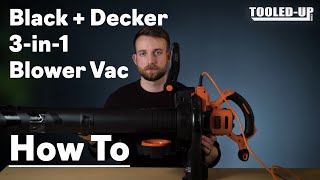 SOLVED Black and Decker Garden Vacuum amp Leaf Blower How to switch [upl. by Kaliope]