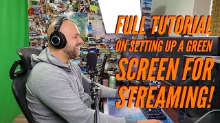 How To Setup a Green Screen For Streaming Setup Lighting and Best OBS Settings [upl. by Sardse]