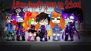 Afton Family goes to School  FNAF  Afton Family  SparkleAftøn [upl. by Sacha]