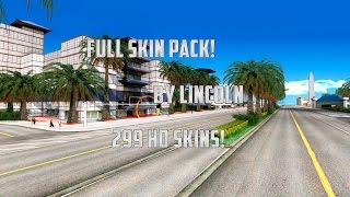 GTASA 299 HD Skins Pack [upl. by Atalee]