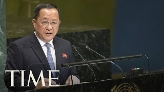 North Korea Foreign Minister Says Country Wont Disarm Without Trust  TIME [upl. by Rodmur]