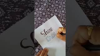 ShineDreamSmile ✨💤😊 calligraphy new art handwriting calligraphyfonts beginners lettering [upl. by Simmons]