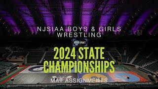 Friday mat assignments 2024 NJSIAA State Tournament  Boys and Girls Wrestling [upl. by Arlette380]