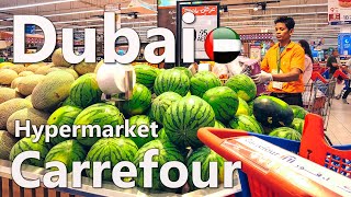 Food Prices in Dubai Hypermarket Carrefour Full Review 4K 🇦🇪 [upl. by Picker648]