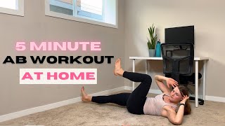 5 Minute Abs Workout at Home [upl. by Revorg274]