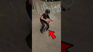 i ruined his life😭 scooter skatepark skate bike funny fail comedy [upl. by Adal]