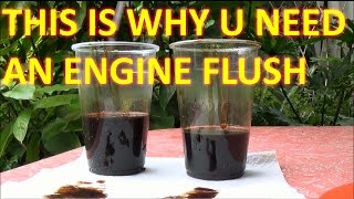 How to FLUSH engine OIL with LIQUI MOLY ENGINE FLUSH [upl. by Kerns]