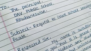 Request to issue school leaving certificate by parents in English [upl. by Mallory]