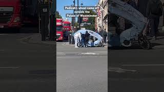 London pedicab’s wheel came off Are they safe for public [upl. by Foah355]