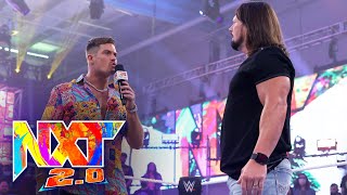 AJ Styles arrives on NXT to confront Grayson Waller WWE NXT Dec 21 2021 [upl. by Ahsenom770]