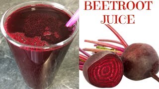 How to Make Beetroot Juice  Super Healthy Beet Juice [upl. by Ydnec]