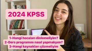 2024 KPSS’ye Nasıl ÇalışmalıyımLisansÖnlisansOrtaöğretim [upl. by Pool]