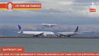 ACTION PACKED LIVE Stream at San Francisco International Airport SFO  ATC [upl. by Eniretac774]