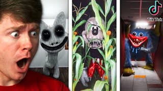 Reacting to SCARY TIKTOK VIDEOS Lights Are Off [upl. by Paik]