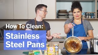 How to Clean Stainless Steel Pots and Pans [upl. by Kinsman]