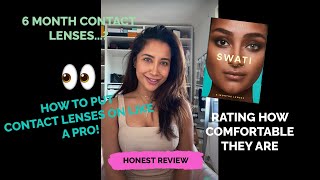 Swati coloured contact lenses I What are they like Worth the money HONEST REVIEW [upl. by Diva]