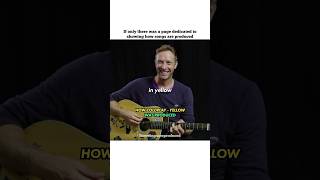 HOW COLDPLAY  YELLOW WAS PRODUCED coldplay chrismartin yellow [upl. by Rheinlander]