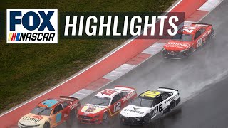 Chase Elliott wins rain heavy COTA Grand Prix  NASCAR ON FOX HIGHLIGHTS [upl. by Yenroc]