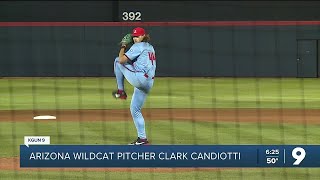 Arizona Wildcat pitcher Clark Candiotti [upl. by Ruhnke]