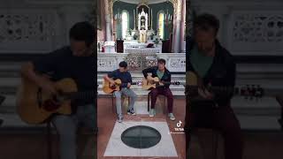 World’s First Bowed Guitar Duet shorts bowedguitar marcuseaton acoustic pickasobow [upl. by Eelirrem98]