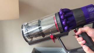 How to Empty the Bin of a Dyson V10 Vacuum [upl. by Leirbma730]