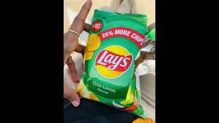 Lays chips  lays chips review laysindia layspotatochips layschips lays youtubeshort [upl. by Anbul]