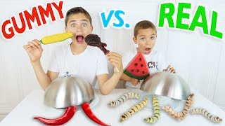 GUMMY FOOD VS REAL FOOD CHALLENGE  Bonbons ou Vraie Nourriture [upl. by Azil636]