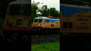 Erode Wap7 Locomotive with Veraval Thiruvananthapuram Express shorts viralvideo [upl. by Doersten]