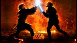 Star Wars Revenge of the Sith Soundtrack  Anakin vs ObiWan the great duel [upl. by Gilchrist]