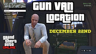 Gun Van Location Today  December 22nd 2023  GTA 5 Online UNHOLY HELLBRINGER UNLOCK  RAILGUN [upl. by Imyaj480]