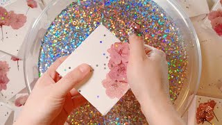 Gym Chalk ASMR  Cherry blossoms 🌸 SequinsampWater Newest  Sleep Aid  Oddly Satisfying [upl. by Gabbi]