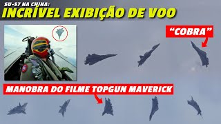 Lendário piloto de SU57 quotignora a gravidadequot na China Manobras COBRA e do TOPGUN Maverick [upl. by Darrel]