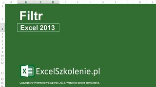 Filtr  Kurs Excel Podstawy [upl. by Bradwell]