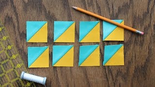 How to Make 8 TriangleSquares at One Time [upl. by Ettennej]