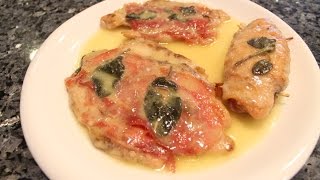 Chicken Saltimbocca Recipe  OrsaraRecipes [upl. by Asimaj]