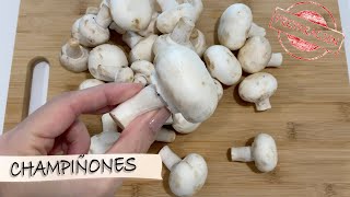 Como LIMPIAR y COCINAR los CHAMPIÑONES 🍄 cocer hongos rapido facil 4K HD [upl. by Pudens]