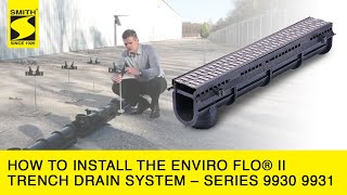 How to Install the Enviro Flo® II Trench Drain System – Series 9930 9931 Jay R Smith Mfg Co [upl. by Furey]