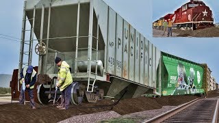 Derailment train  Union Pacific Train [upl. by Baecher]