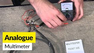 How to use an analogue multimeter Rolson [upl. by Atsylak10]