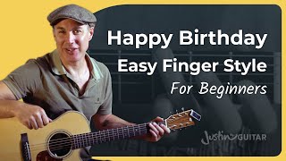 Play Happy Birthday On The Guitar For Beginners [upl. by Ashlen235]