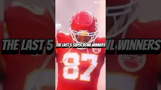 Last 5 super bowl winners [upl. by Ben]