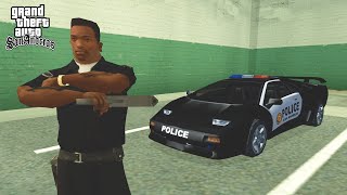 Secret Police Lamborghini Car Location in GTA San Andreas Hidden Place [upl. by Ancier80]