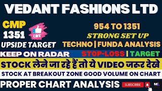 VEDANT FASHIONS SHARE LATEST NEWS  MANYAVAR SHARE LATEST NEWS  VEDANT FASHIONS STOCK ANALYSIS [upl. by Hendry514]