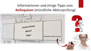 Kolloquium  Mündliche Abiturprüfung  Informationen und Tipps [upl. by Tammi676]