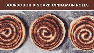 SOURDOUGH DISCARD Cinnamon Rolls II Ingredients 👇 II Discard Recipe [upl. by Nalehp137]