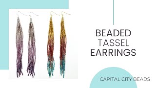 Beaded Tassel Earrings [upl. by Redna]