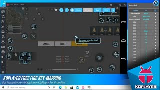 KoPlayer Emulator Set Manually Key Mapping For Free Fire [upl. by Eat]