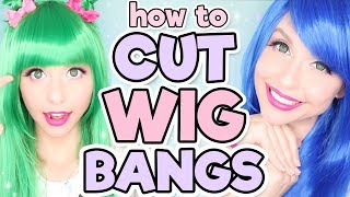 HOW TO CUT WIG BANGS  TRIM WIG FRINGE  Alexas Wig Series 9 [upl. by Trenton]